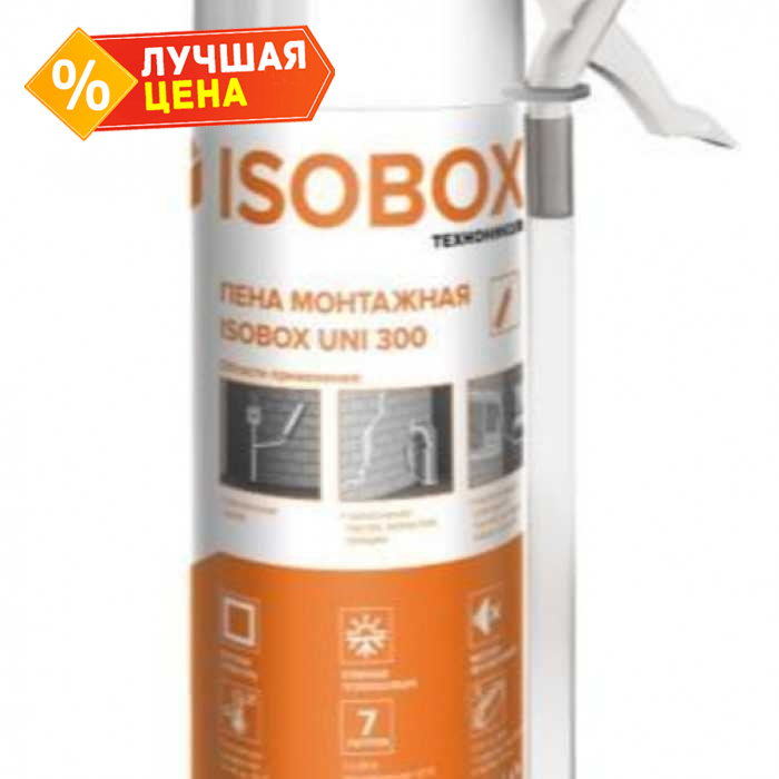 Пена монтажная ISOBOX UNI 300 Бытовая 300 мл